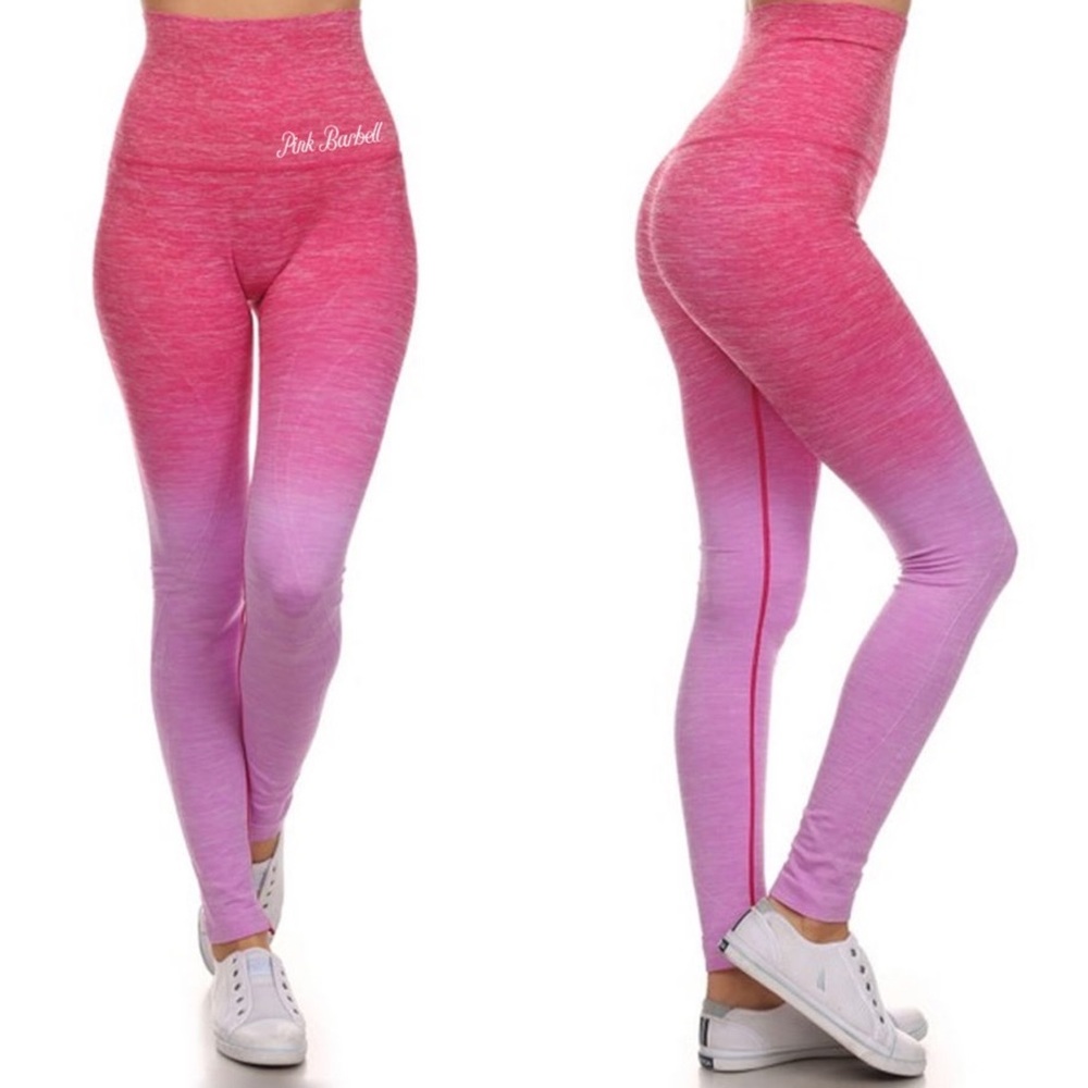 Pink and Purple Ombre Leggings from Pink Barbell - Picture 2 of 11